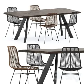 Bloomingville lena raw dining table